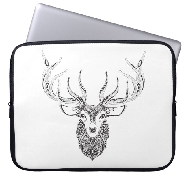Capa Para Notebook Cabeça Horned inspirada dos cervos (Frente)