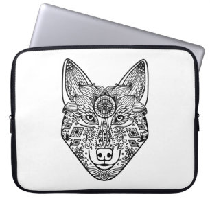 Capa Para Notebook Cabeça inspirada do lobo