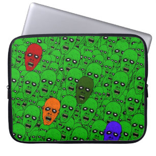 Capa Para Notebook Cabeças Zombie sem Mortos Famintos