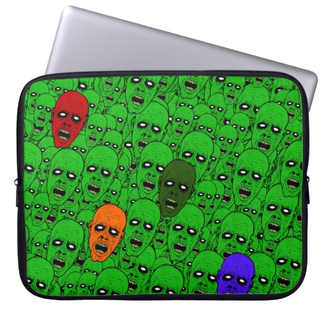 Capa Para Notebook Cabeças Zombie sem Mortos Famintos (Frente)