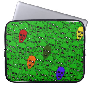 Capa Para Notebook Cabeças Zombie sem Mortos Famintos