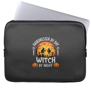 Capa Para Notebook Cabeleireira de Halloween por Dia Bruxa por Noite