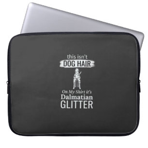 Capa Para Notebook Cabelo de Cachorro Dálmata Brilho Pet Divertido