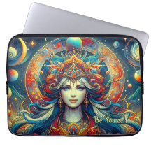 Cabelo Turquesa Flutuante da Cabeça de Deusa Abril