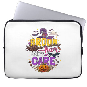 Capa Para Notebook Cabelo Vassoura Não Liga Chapéu de Bruxa de Hallow