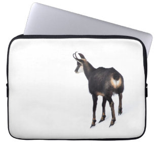 Capa Para Notebook Cabra de montanha de Chamois alpina minimalista na