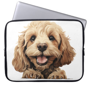 CAPA PARA NOTEBOOK CACHAPO DE COCKAPOO CUTE TAN