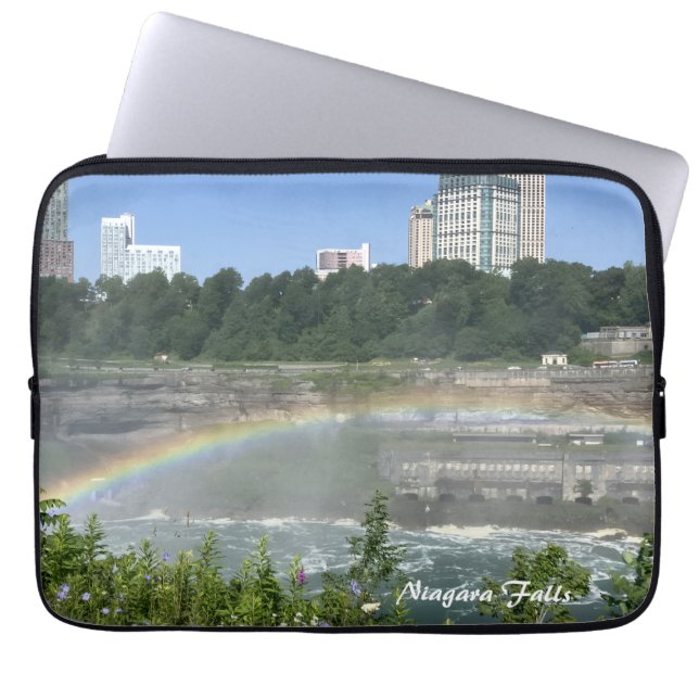 Capa Para Notebook Cachoeira de Niagara NY Arco-íris (Frente)