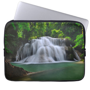 Capa Para Notebook Cachoeira Kanchanaburi de Erawan, Tailândia