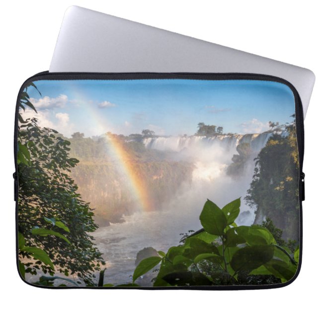Capa Para Notebook Cachoeiras de Iguazú com arco-íris, Argentina (Frente)