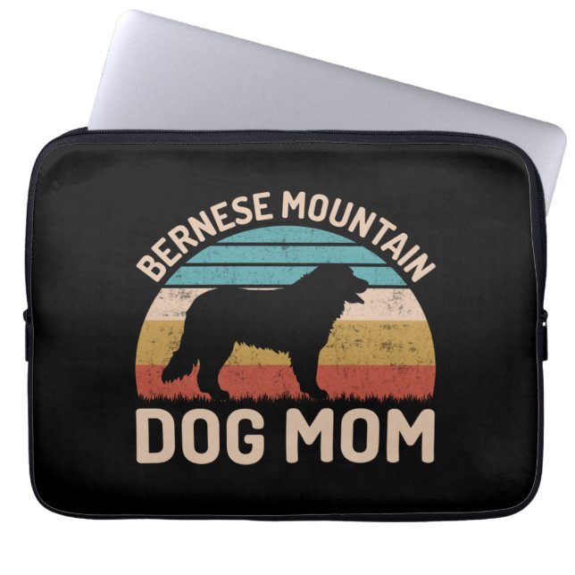 Capa Para Notebook Cachorro Bernese Mãe, Cachorro Bernês Mãe (Frente)