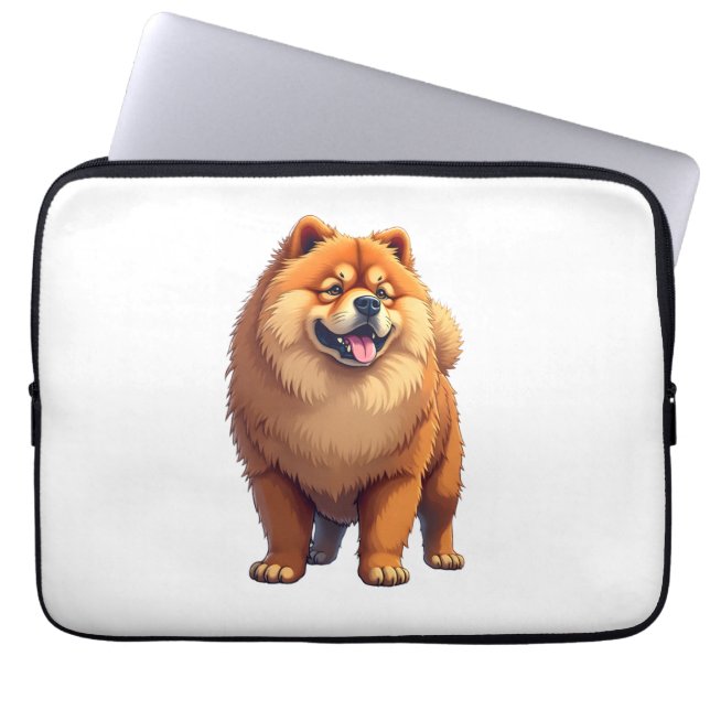 Capa Para Notebook Cachorro Chinês Cachorro Chow Raça para Chow Chow  (Frente)