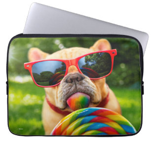 Capa Para Notebook Cachorro Com Lollipop Grande