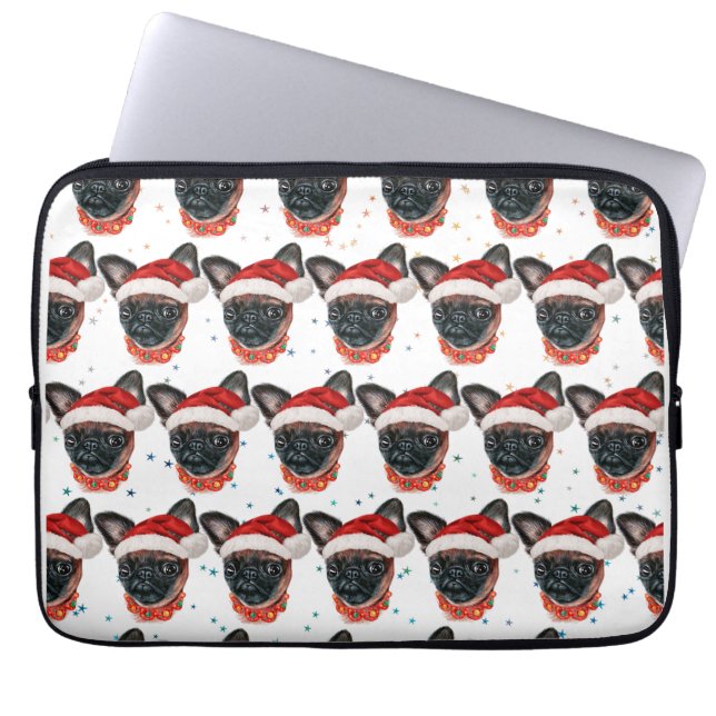 Capa Para Notebook Cachorro da Raça Griffon de Bruxelas Natal (Frente)