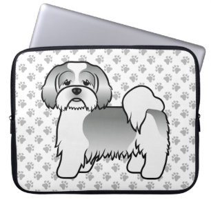 Capa Para Notebook Cachorro De Cartografia Bonito De Lhasa Apso, De P