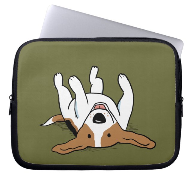 Capa Para Notebook Cachorro de Desenho Animado Beagle Fofo (Frente)