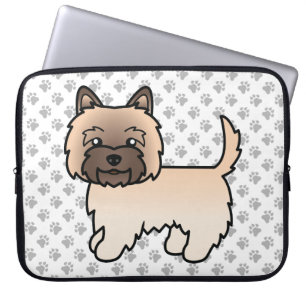 Capa Para Notebook Cachorro de desenho animado de peão de peão no Cai