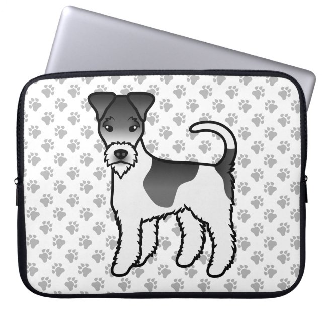 Capa Para Notebook Cachorro De Desenho Animado Fofo Fox Terrier De Ar (Frente)