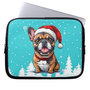 Capa Para Notebook Cachorro de natal fofo