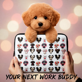 Capa Para Notebook Cachorro do Poodle do namorados | amantes de cães 