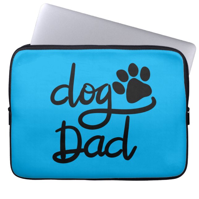 Capa Para Notebook Cachorro Engraçado Impressão de Pata Pai de Cachor (Frente)