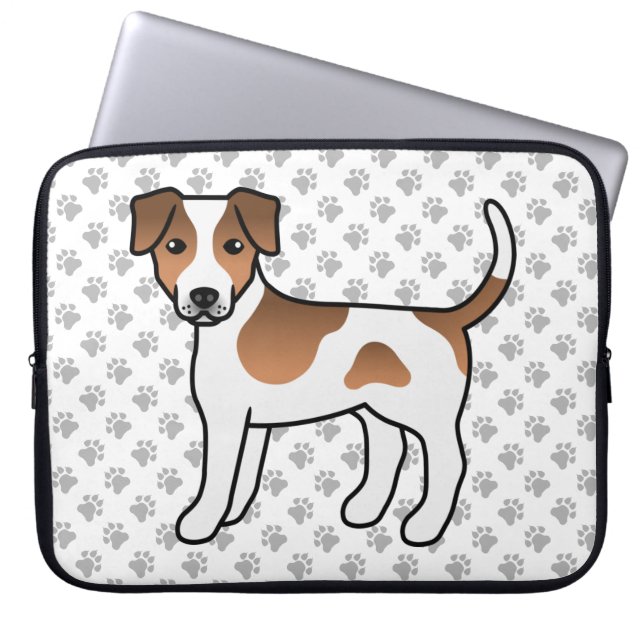 Capa Para Notebook Cachorro Fofo Danish-Swedish Farmdog Marrom e Bran (Frente)