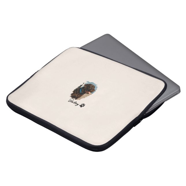 Capa Para Notebook Cachorro Labrador de Chocolate Bonito - Bailey | P (Frente Topo)