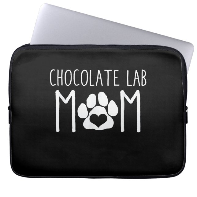 Capa Para Notebook Cachorro | Mamãe de chocolate (Frente)