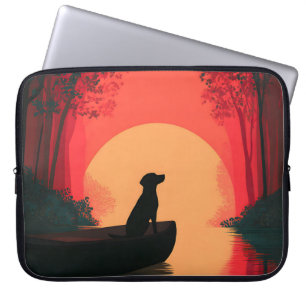Capa Para Notebook Cachorro Negro Labrador Mínimo