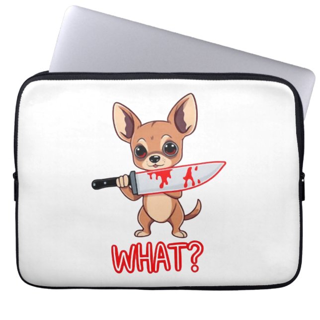 Capa Para Notebook Cachorro Pequeno e Doce Chihuahua (Frente)