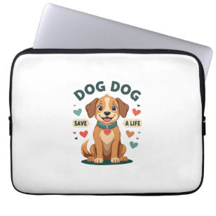 Capa Para Notebook Cachorro Resgate Fofo Vintage Salve Uma Vida Carto