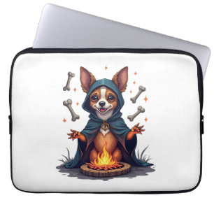 Capa Para Notebook Cachorro Ritual de Chihuahua Amaldiçoado
