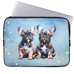Capa Para Notebook Cachorros bonitos de Bulldog Francês
