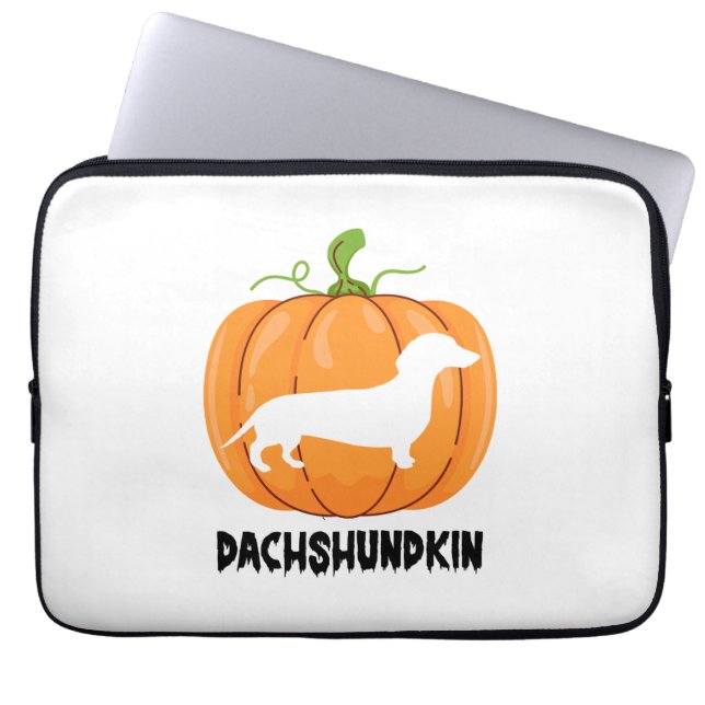 Capa Para Notebook Cachshund Halloween (Frente)