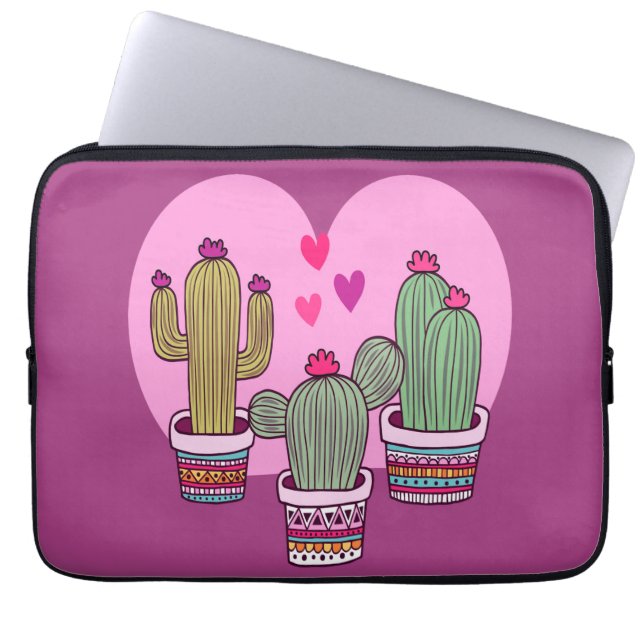 Capa Para Notebook cacto fofo (Frente)