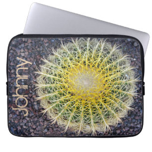 Capa Para Notebook Cacto tropical no amarelo do verde do cascalho