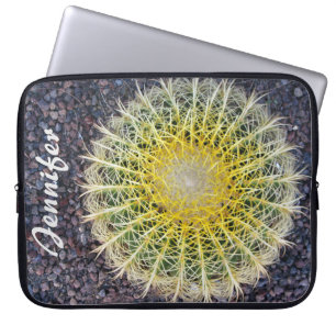 Capa Para Notebook Cacto tropical no amarelo do verde do cascalho