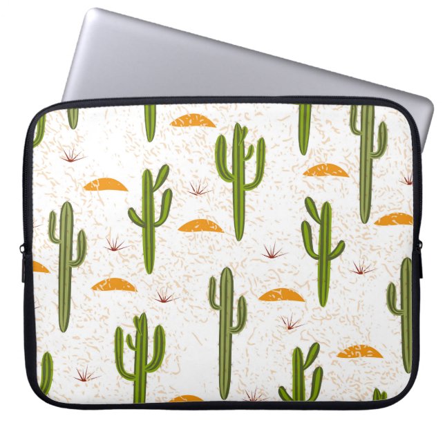 Capa Para Notebook Cactus Sand: Estilo Mexicano Sem Olhos. (Frente)