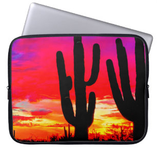Capa Para Notebook Cactus Vermelho Cor-de-rosa Cor-de-rosa