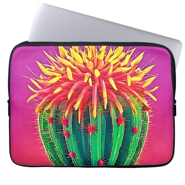 Capa Para Notebook Cactus Vibrante (Frente)