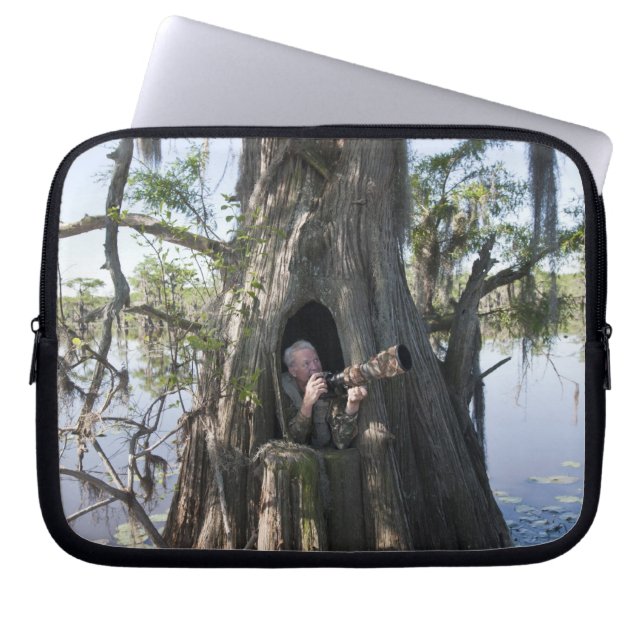 Capa Para Notebook Caddo Lake, cego à caça (Frente)