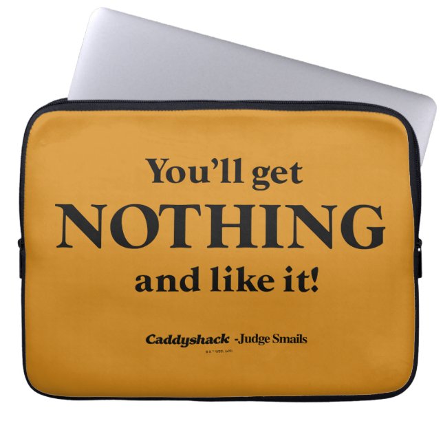 Capa Para Notebook Caddyshack | Você não vai conseguir nada e gostar! (Frente)