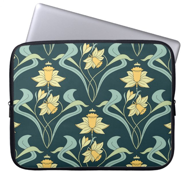 Capa Para Notebook Cães de Moda: Padrão de Fitas Cortantes (Frente)