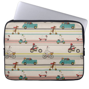 Capa Para Notebook Cães movendo-se em veículos padrão