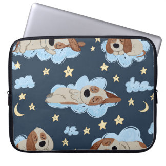 Capa Para Notebook Cãezinhos Dormindo: Bom Padrão Noturno