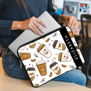 Capa Para Notebook Café, Café Feijão, Café, Café Lover, Seu Nome
