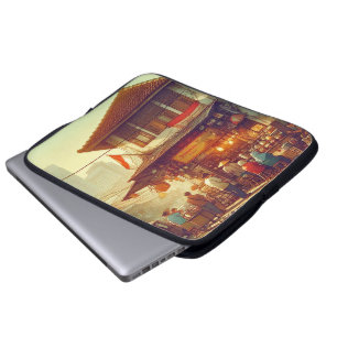 Capa Para Notebook Café de Rua de Jacarta