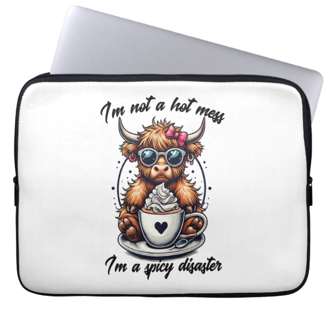 Capa Para Notebook Café de Vaca, Café de Café (Frente)