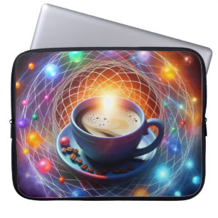 Capa Para Notebook Café e o Cosmos: Uma Sinza de Energia