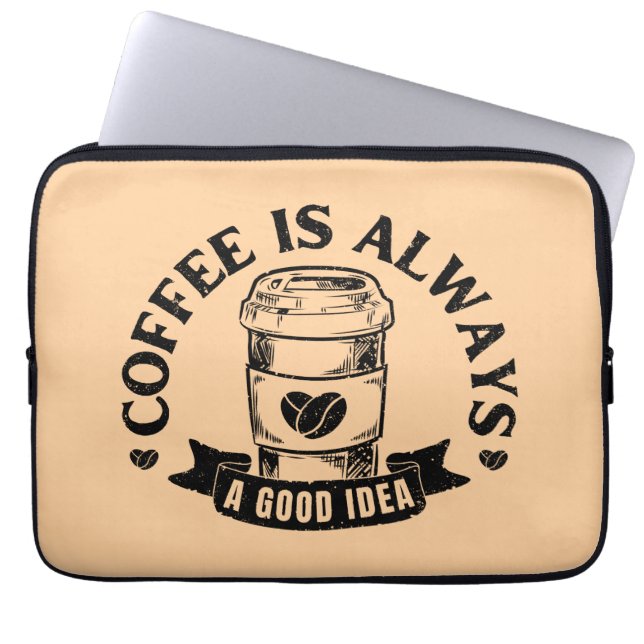 Capa Para Notebook Café é sempre uma boa ideia (Frente)